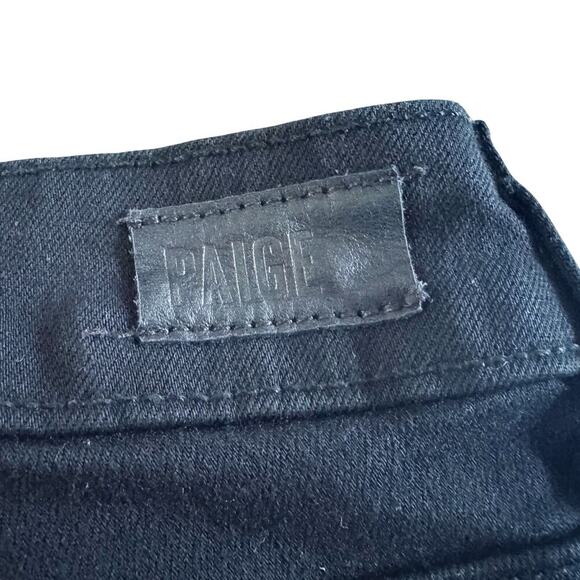 Paige Jeans Women's Size 27 Black Hoxton Ankle Animal print Skinny 1096 - Picture 13 of 15